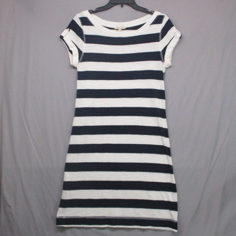 Banana Republic Knee Length Striped Blue & White Women Size | S